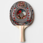 自分の可愛い素敵なクリスマスアートを創る 卓球ラケット (正面)