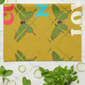 自分の可愛い素敵なヴィンテージ蝶を作成 キッチンタオル (折り畳み)