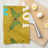 自分の可愛い素敵なヴィンテージ蝶を作成 キッチンタオル (四つ折り)