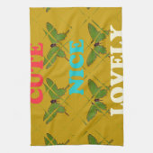 自分の可愛い素敵なヴィンテージ蝶を作成 キッチンタオル (縦)