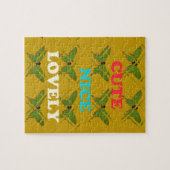 自分の可愛い素敵なヴィンテージ蝶を作成 ジグソーパズル (横)