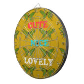 自分の可愛い素敵なヴィンテージ蝶を作成 ダーツボード (正面右)