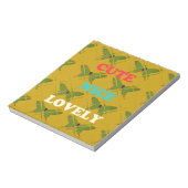 自分の可愛い素敵なヴィンテージ蝶を作成 ノートパッド (回転)