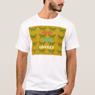 自分の可愛い素敵なヴィンテージ蝶を作成 Tシャツ