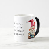 自分の可愛い赤いクリスマス格言を作る モーフィングマグカップ (正面右)