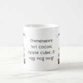 自分の可愛い赤いクリスマス格言を作る モーフィングマグカップ (中央)