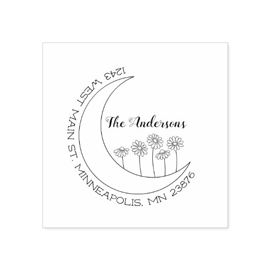 自分の可愛さを作る&カスタムスタイリッシュ差出人住所 ラバースタンプ (インプリント)