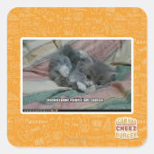 自分の可憐さの重み スクエアシール (正面)