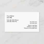 自分の名刺を作る 名刺 (裏面)