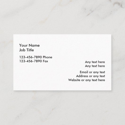 自分の名刺を作る 名刺 (裏面)