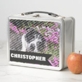 自分の名前とパーソナライズされた写真の作成 メタルランチボックス (インサイチュ)