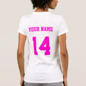 自分の名前と番号を追加ラクロスMom Tee Tシャツ (裏面)