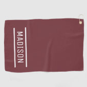 自分の名前のゴルフタパーソナライズされたオルを作成 ゴルフタオル (横)