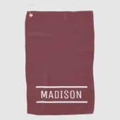 自分の名前のゴルフタパーソナライズされたオルを作成 ゴルフタオル (正面)