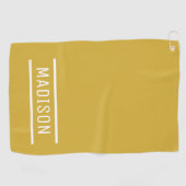 自分の名前のゴルフタパーソナライズされたオルを作成 ゴルフタオル (横)