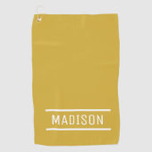 自分の名前のゴルフタパーソナライズされたオルを作成 ゴルフタオル (正面)