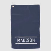 自分の名前のゴルフタパーソナライズされたオルを作成 ゴルフタオル (正面)