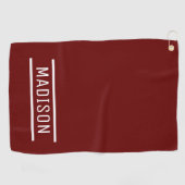 自分の名前のゴルフタパーソナライズされたオルを作成 ゴルフタオル (横)