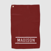 自分の名前のゴルフタパーソナライズされたオルを作成 ゴルフタオル (正面)