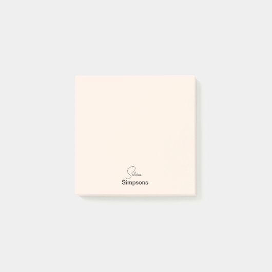 自分の名前の投稿メモ ポストイット (正面)