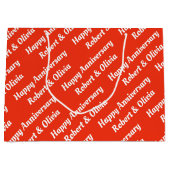 自分の名前の記念日を作成 ラージペーパーバッグ (正面)