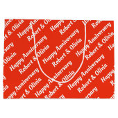 自分の名前の記念日を作成 ラージペーパーバッグ (裏面)