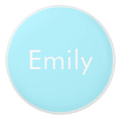 自分の名前または単語 |ソフトスカイブルー セラミックノブ (正面)