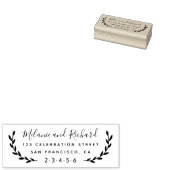 自分の名前をカスタムする植物学差出人住所 ラバースタンプ (押印)