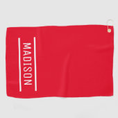 自分の名前をゴルフにパーソナライズされたする ゴルフタオル (横)