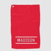 自分の名前をゴルフにパーソナライズされたする ゴルフタオル (正面)