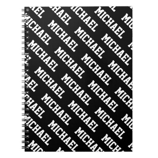 自分の名前を作成パーソナライズされたする  ノートブック (正面)