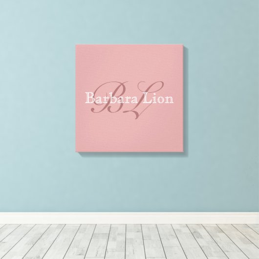自分の名前を追加する キャンバスプリント (インサイチュ (ウッドフロア))