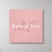 自分の名前を追加する キャンバスプリント (正面)