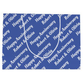 自分の名前記念日の作成 ラージペーパーバッグ (裏面)