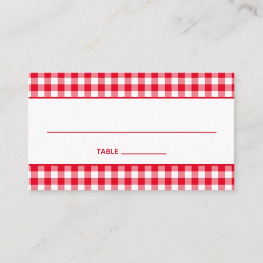 自分の国のギンガムを作成する プレイスカード (正面)