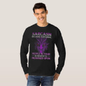 自分の地下室で人を苦しめるから皮肉 Tシャツ (正面フル)