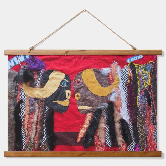 自分の地面に立つ 吊り下げ型タペストリー (正面)