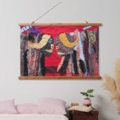 自分の地面に立つ 吊り下げ型タペストリー (寝室)