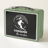 自分の境界を押し広げ、山を征服する» メタルランチボックス (裏面)