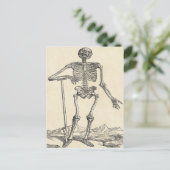 自分の墓紙はがきを掘った ポストカード (スタンド正面)