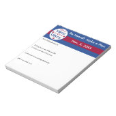 自分の声が投票の投票のリマインダー ノートパッド (回転)