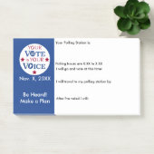 自分の声が投票の投票のリマインダー ポストイット (オフィス)