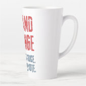 自分の声と投票を変える カフェラテマグ (右)