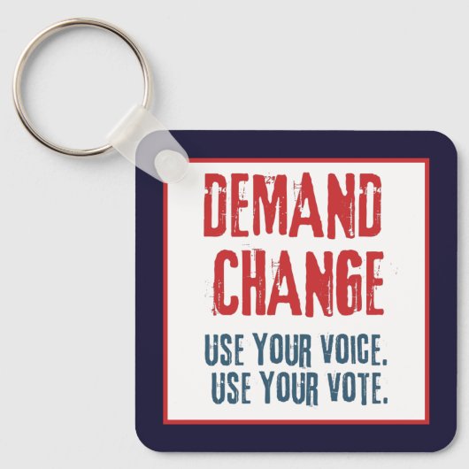 自分の声と投票を変える キーホルダー (正面)