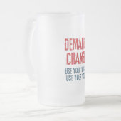 自分の声と投票を変える フロストグラスビールジョッキ (正面左)