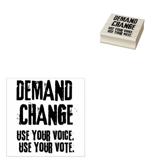 自分の声と投票を変える ラバースタンプ (押印)