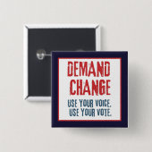 自分の声と投票を変える 缶バッジ (正面&裏面)