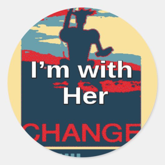 自分の変更をカラフル自分で作成する ラウンドシール (正面)