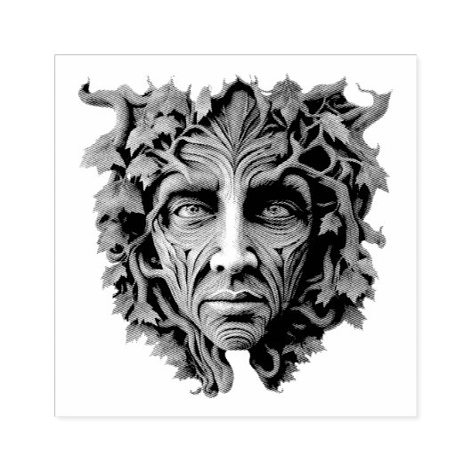 自分の夏のグリーンマンを作成する ラバースタンプ (インプリント)