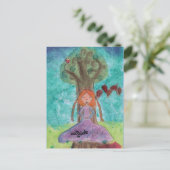 「自分の外」はがき ポストカード (スタンド正面)